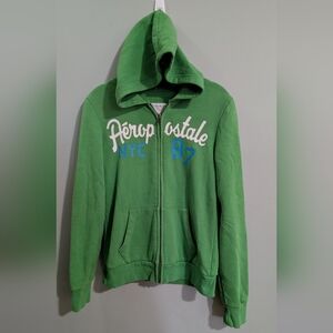 GUC Aeropostale Green Zip-Up Hoodie *R6